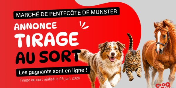 Marché de Pentecôte de Munster | Résultats du jeu concours Croq’n’roll 🎉